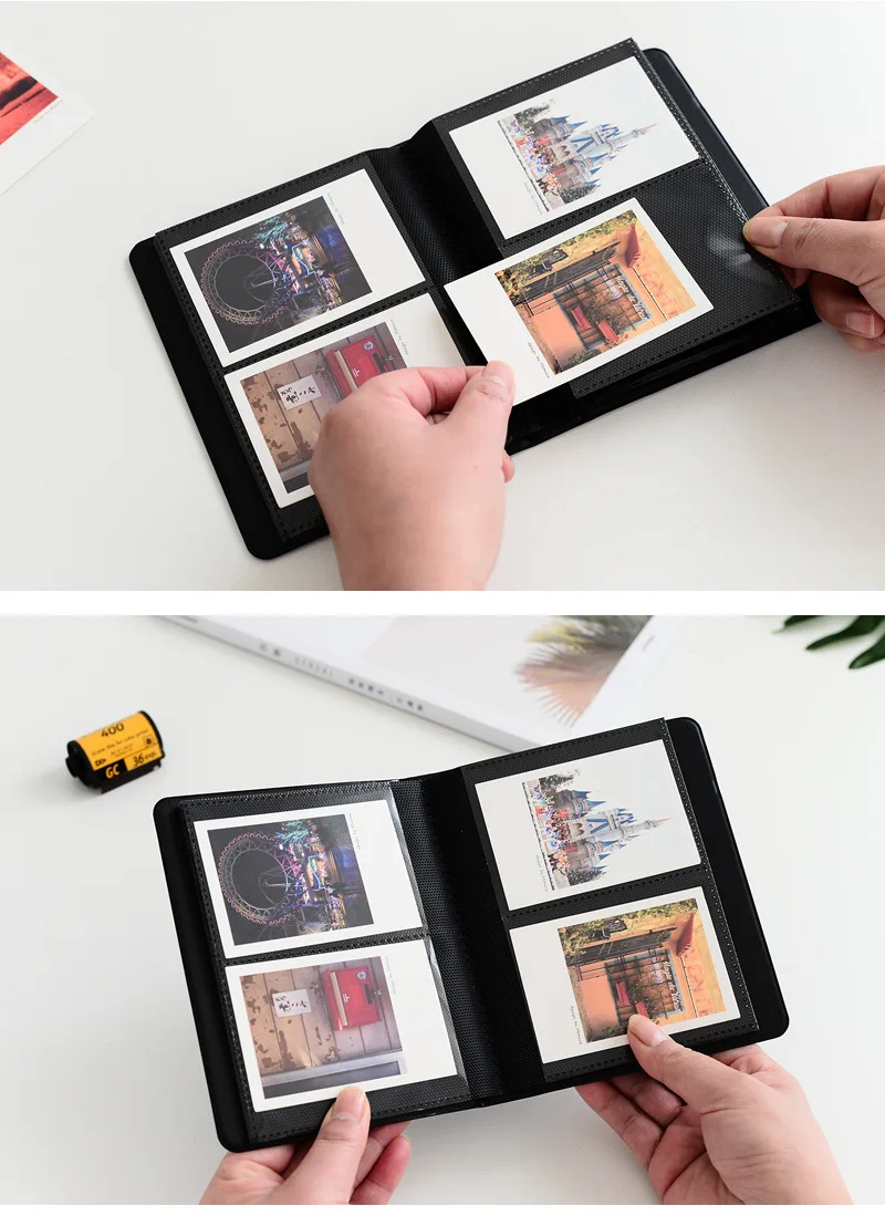 64 Pockets 3 Inch Fujifilm Instax Mini Film Photo Paper Album Book Instant Mini 9 8 7s 90 70 25 Camera Film Name Card Holder