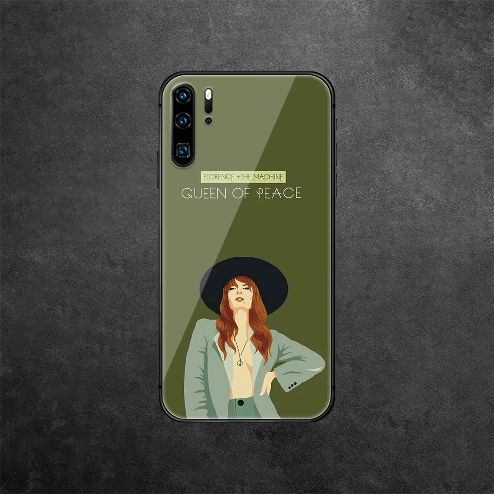 

Florence The Machine Tempered Glass Phone Case Cover For Huawei Honor Mate P 7 8 9 10 20 30 40 A X I Pro Lite Smart 2019 Luxury