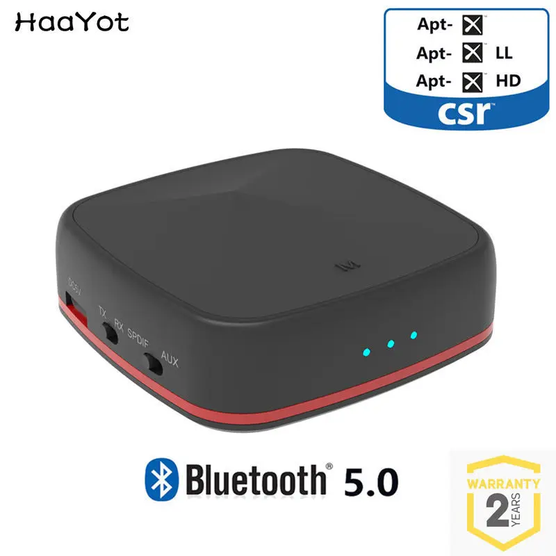 RISE-Bluetooth 5 0 CSR8675 передатчик беспроводной аудио приемник Aptx HD рецептор с цифровой