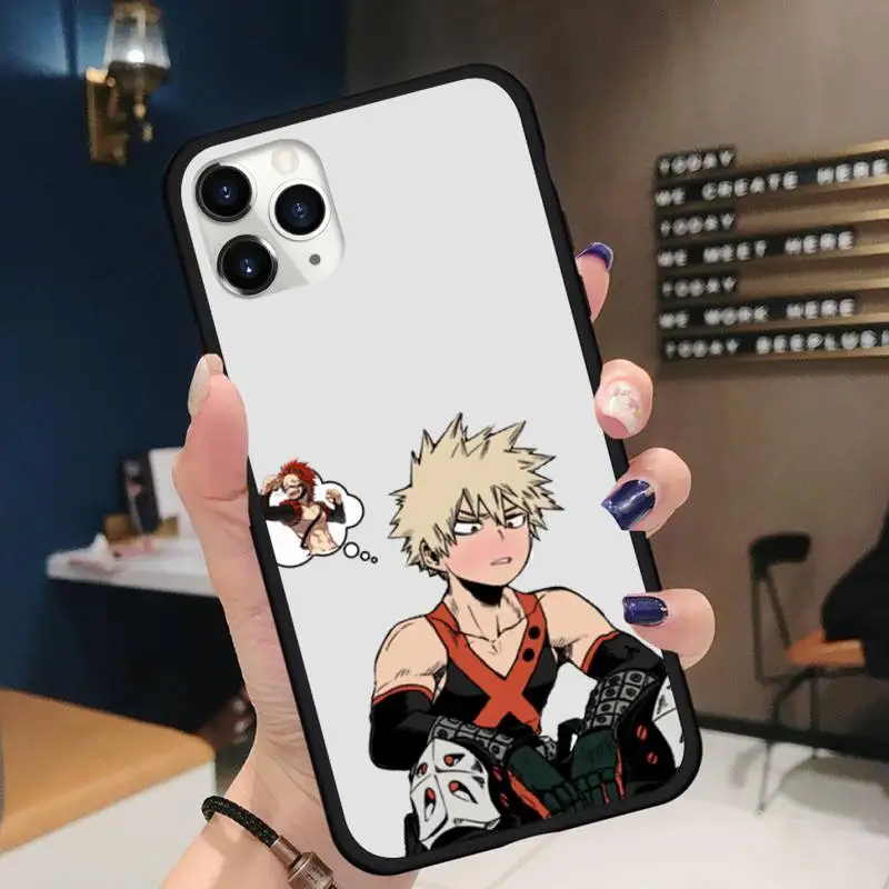 

my hero academia Phone Case for iPhone 11 12 pro XS MAX 8 7 6 6S Plus X 5S SE 2020 XR Soft silicone