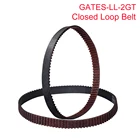 Ремень GATES-LL-2GT с замкнутой петлей для 3D-принтера GT2, ремень Synchoronus 2GT, резиновый GT2-6MM