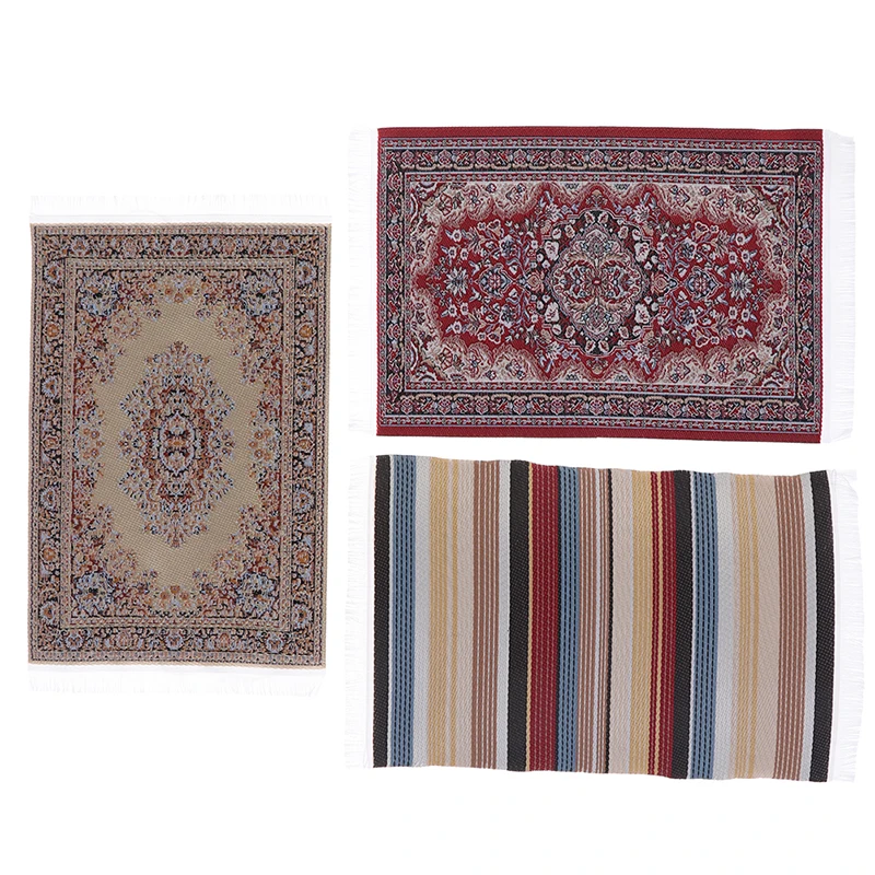

1/12 Scale Dollhouse Miniature Turkish Style Area Rug/Carpet/Mat Floor Coverings for Dolls House Any Rooms Furniture Decoration