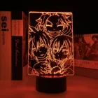 Аниме Сказочный хвост Natsu Dragneel и серый ночной Светильник Fullbuster светодиодный сенсорный ночсветильник для детской комнаты декор Настольная 3d лампа