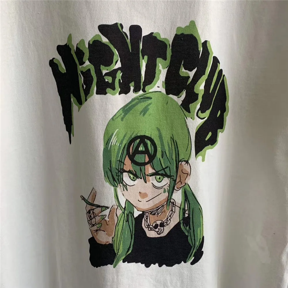 Футболка с персонажами из комиксов для ночного клуба мужская и женская уличная