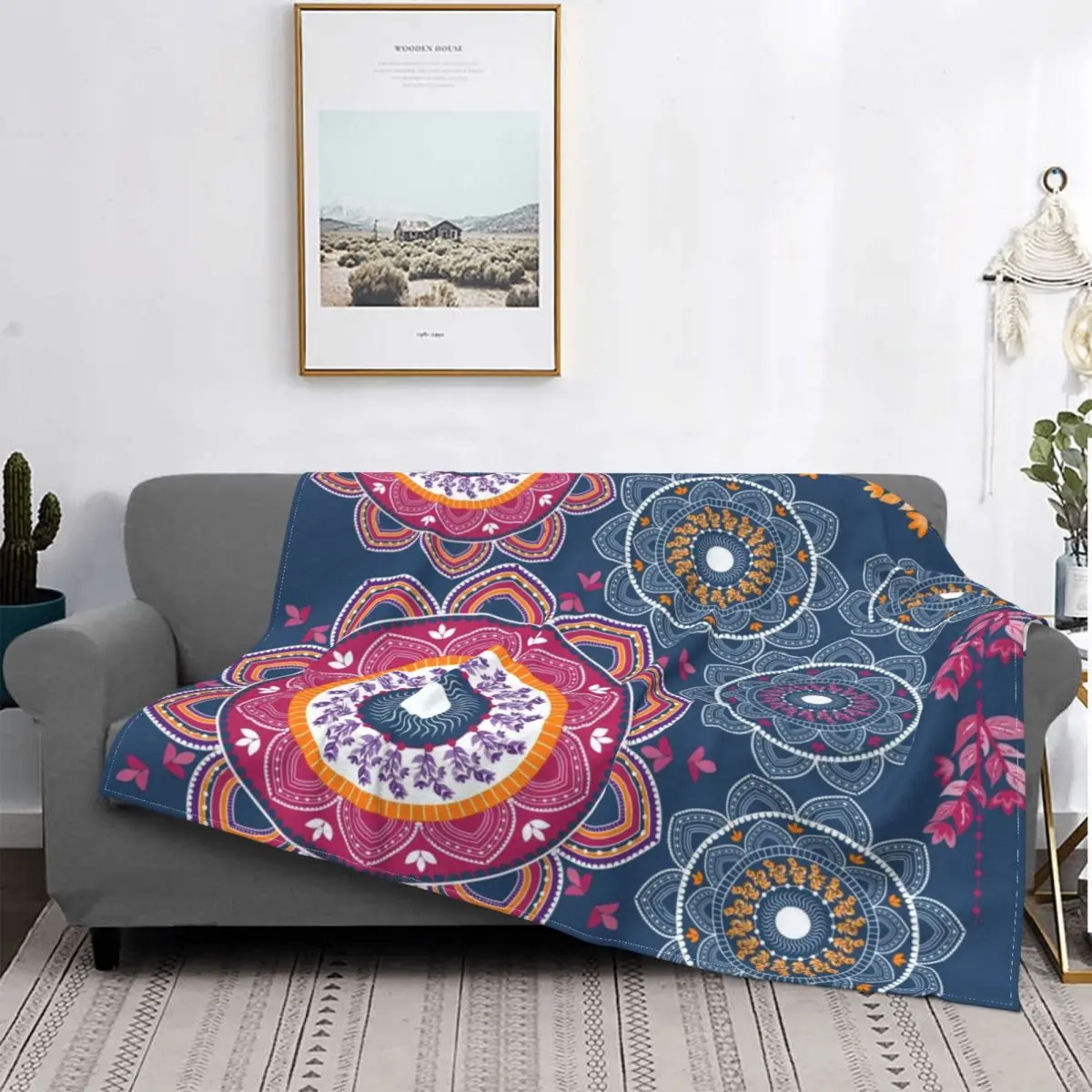 

Joyful-Manta de franela para sofá y oficina, colcha fina de felpa, multifuncional, ligera, decoración de la naturaleza