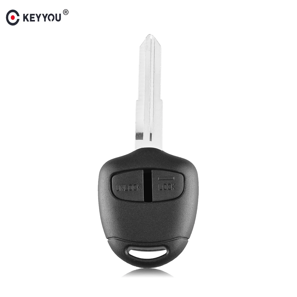 

KEYYOU 10 шт. 2 кнопки дистанционный автомобильный ключ чехол для Mitsubishi Pajero Sport Outlander Grandis ASX MIT8 Blade
