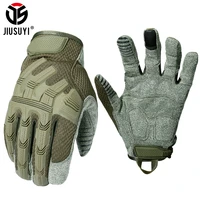 tactical glove full finger gloves swat long mittens army military rubber anti skip touch screen leather airsoft bicycle men 2020
