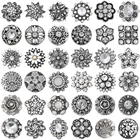 6 шт.лот оптовая продажа 18 мм кнопки ювелирные изделия для браслета Смешанные Стразы металлические подвески DIY кнопки ювелирные изделия