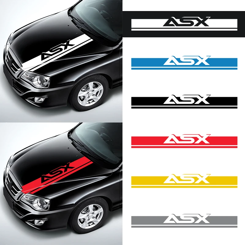 Автомобильный Стайлинг 140 см * 18 для mitsubishi asx автомобильные наклейки три трехмерные буквы капюшон эмблема