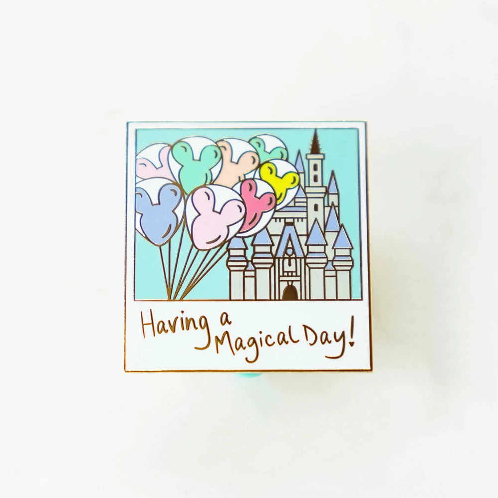 Жесткая эмалированная заколка Haring A волшебный день романтическая воздушный шар