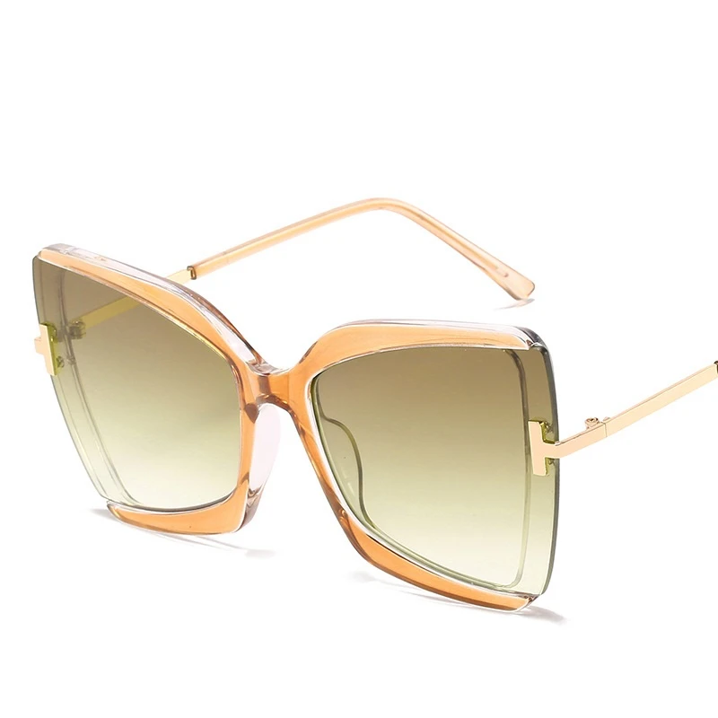 lonsy new hot sale oversize square frame sunglasses women luxury brand design retro sun glasses female gafas oculos de sol free global shipping