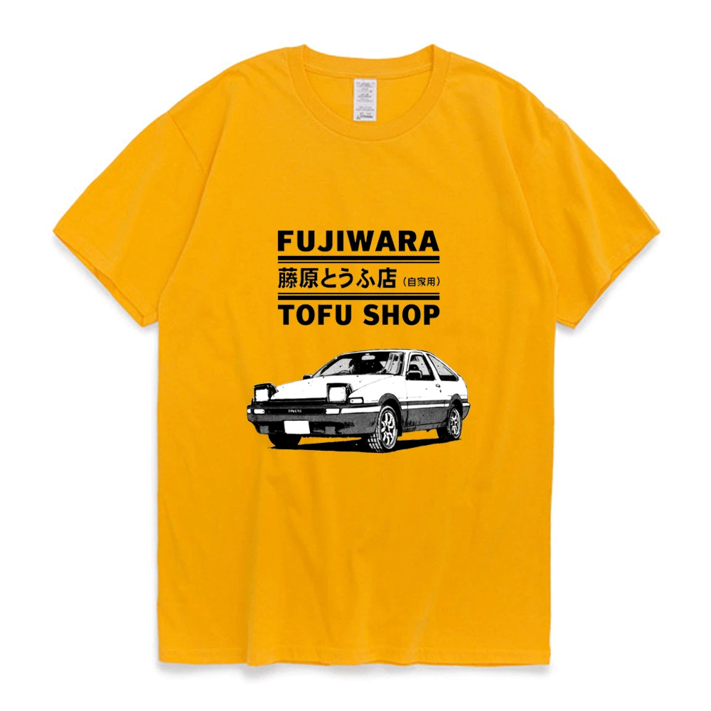 Футболка Initial D Fujiwara Tofu Shop AE86 с мангой для мужчин и женщин футболка из белого