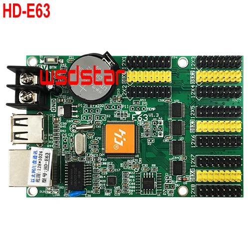 HD-E63 4 * HUB08 &amp 8 HUB12 1024*128 Ethernet и USB-порт один два цвета семицветный светодиодный