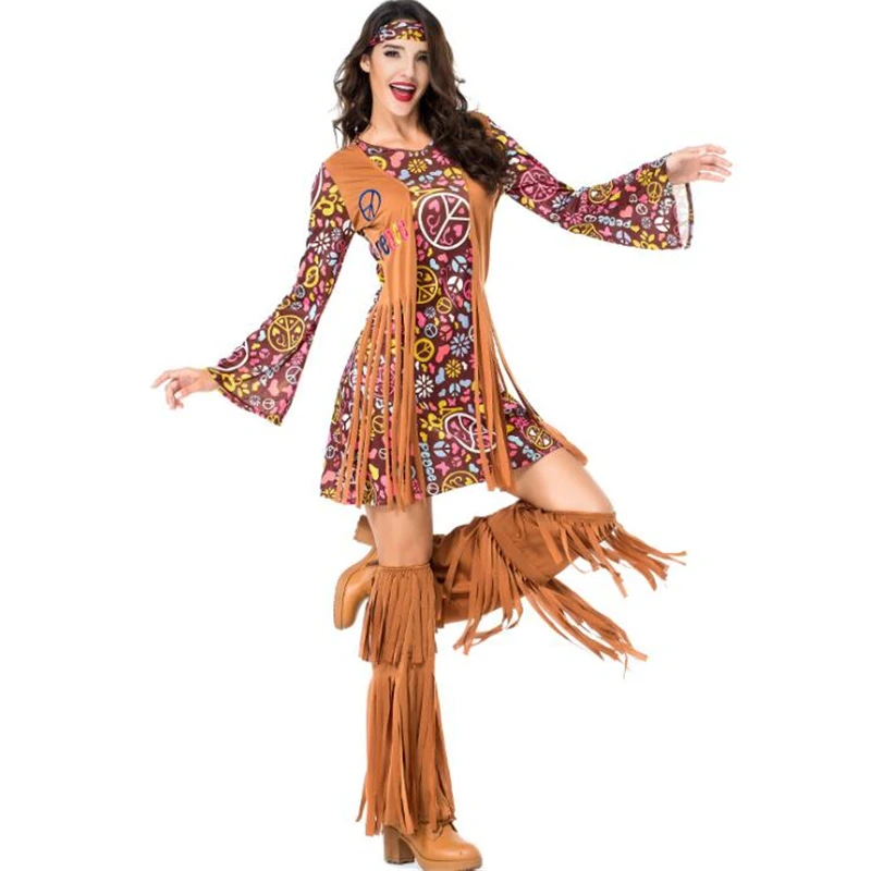Deluxe Indian Women Costume Halloween Adult Party Indigenous Cosplay Clothing | Тематическая одежда и униформа