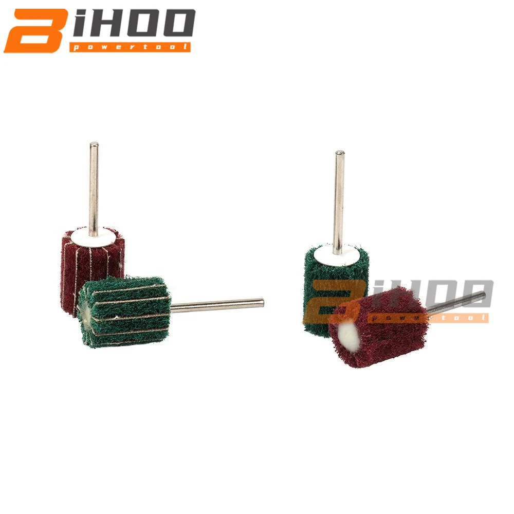 4 шт. 20 мм несетчатых волокнистых шлифовальных кругов с полированием, шлифовкой и наждачным порошком, насадка с шестигранным хвостовиком 3 мм для ротационных аксессуаров инструментов.