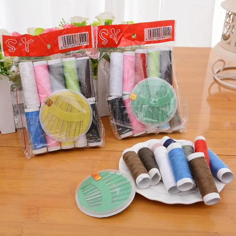 

10pcs/Set Sewing Accessories Portable Sewing Box Kitting Needle Stitching Sewing Tools Embroidery Craft Supplies Thread Y7B3