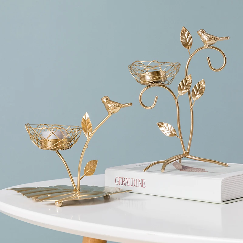 

European Candle Holders Metal Pillar Party Romantic Luxury Candle Holders Wedding Decorations Portavelas Home Decoration BE50CD