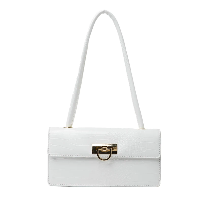 

Роскошные брендовые сумки высокого качества с крокодиловым узором, простая прямоугольная женская сумка на плечо, кошельки и сумки, сумки дл...