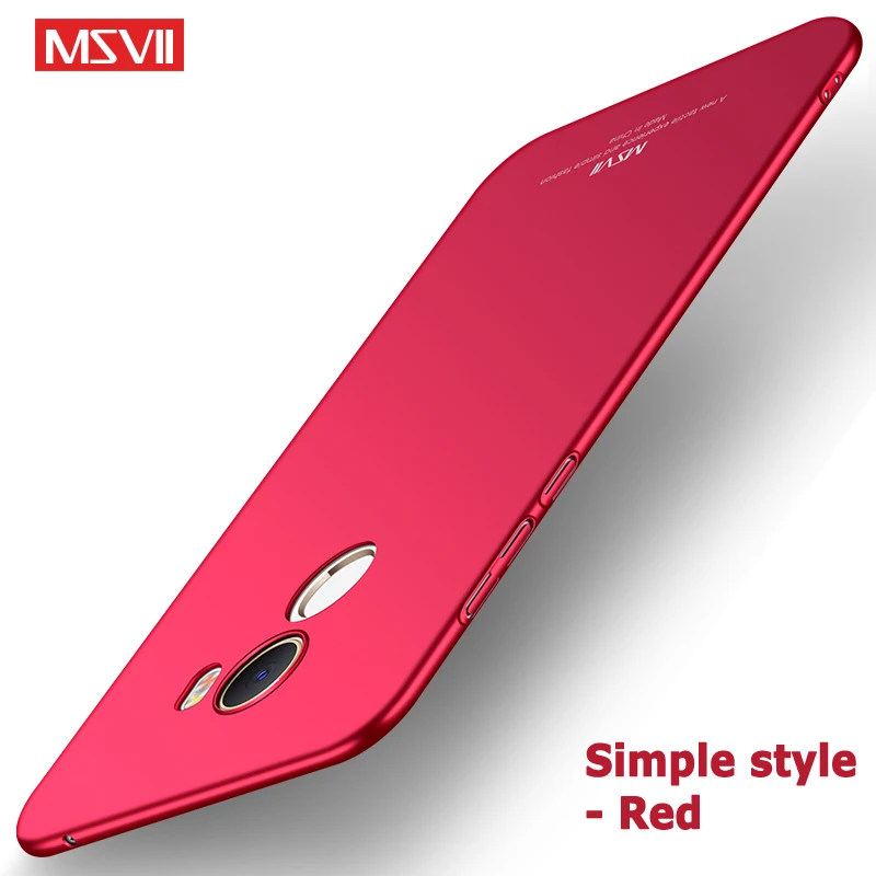 Simple red Для Xiaomi mi Mix 2 S Чехол Msvii Silm Матовые чехлы для Xiaomi mi Mix 2 S Чехол Xio mi x2 S PC чехол для Xiaomi mi x2S чехол - Цвет: Simple red