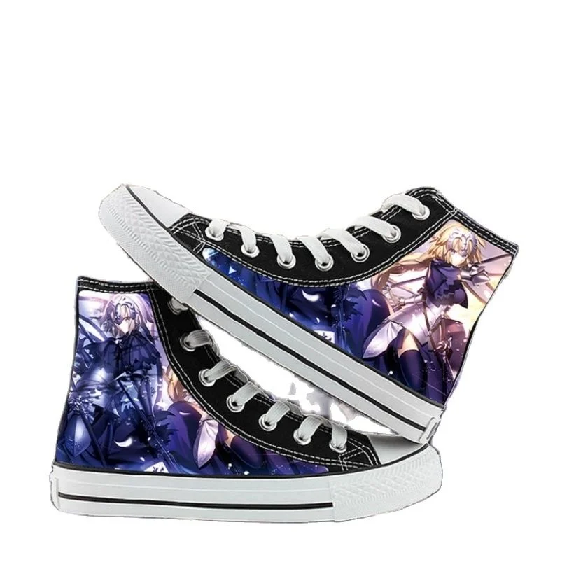 

Anime Fate Joan of Arc Student plimsolls Shoes fgo rope soled shoes Casual fgo Hip hop Rap Canvas Shoes