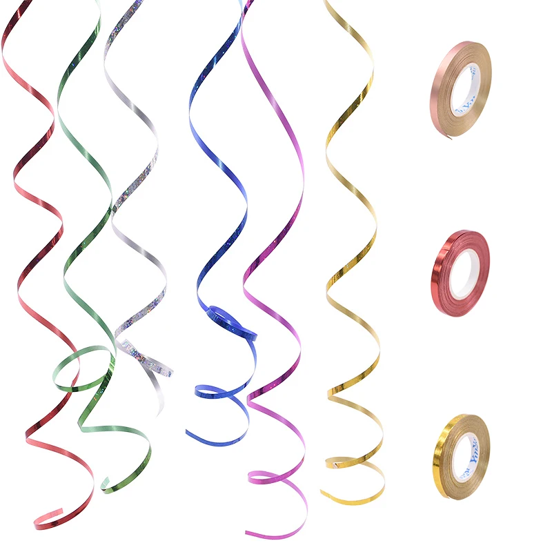 

10Pcs Foil Balloon Laser Ribbon Wedding Birthday Party Event Decoration Air Balloon Wrapping Ribbon Ballon Strings