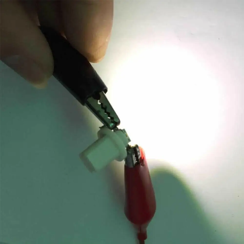 10PCS T5 B8.5D 509T B8.5 Smd Led Lamp Car Gauge Speedo Dash Bulb Auto Dashboard Blue Red Green White Yellow Instrument Light | Автомобили