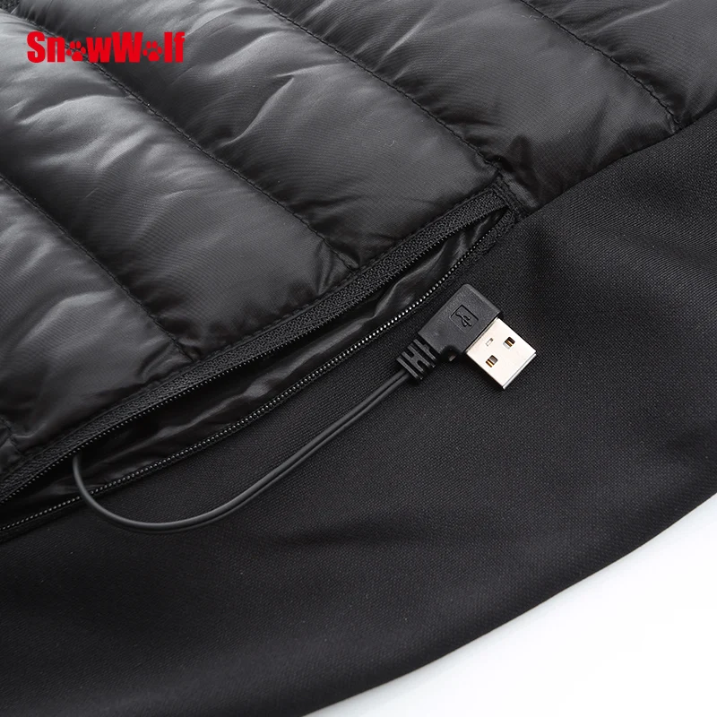 Женский жилет с капюшоном Snowwolf утепленный Электрический подогревом на