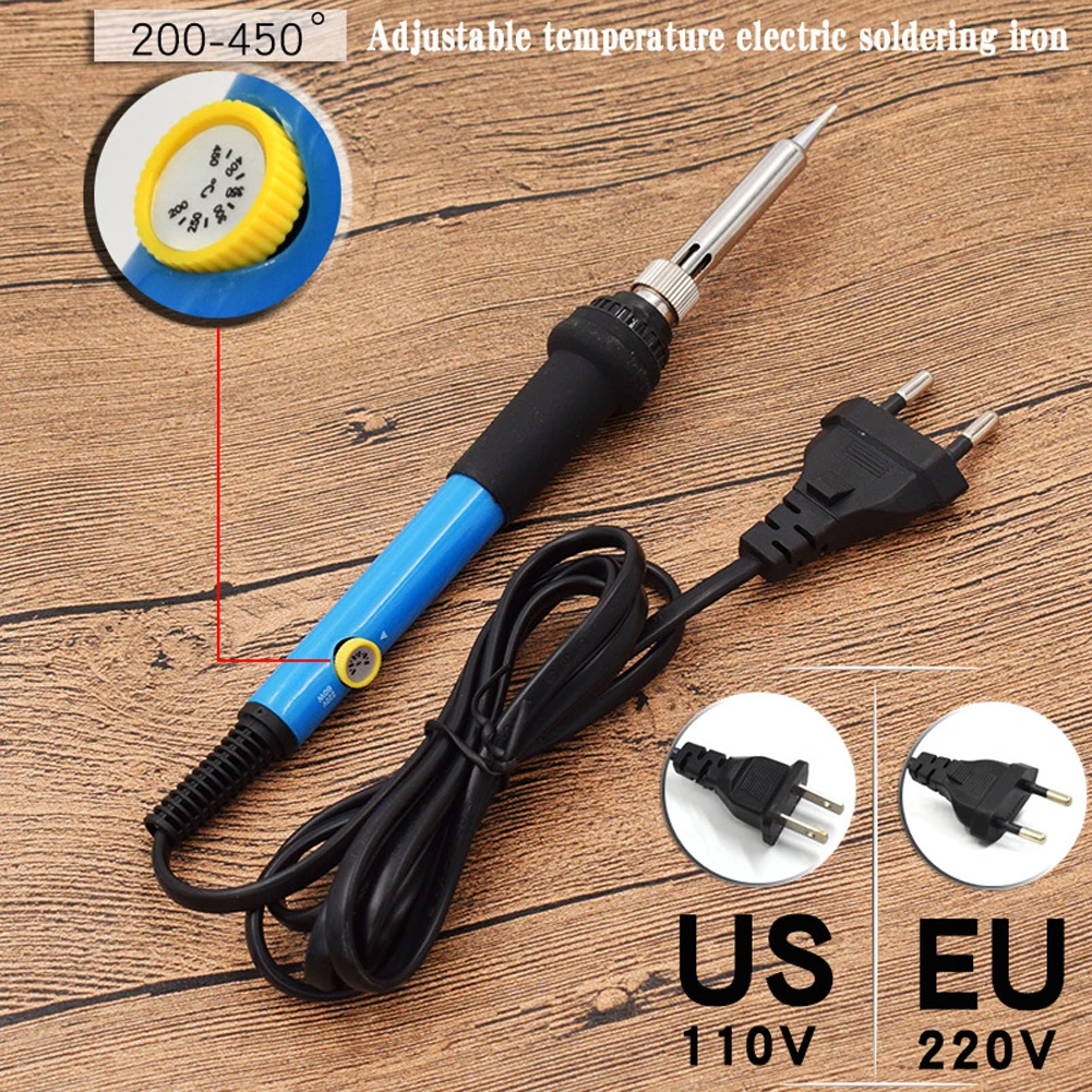 

Portable Soldering Iron 60W Adjustable Temperature Electric Solder Iron Mini Handheld Welding Repairing Tools
