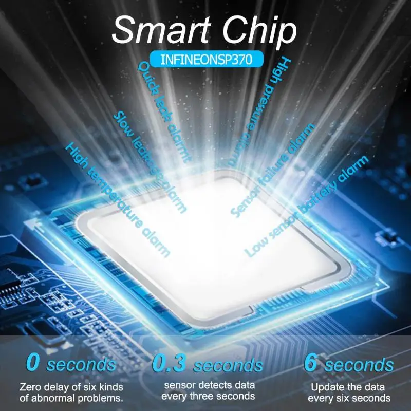 Беспроводная система контроля давления в шинах с 4 внешними/внутренними