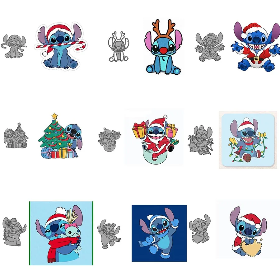 

Metal Cutting Dies Christmas Combination Elf Scrapbook Paper Craft Knife Mould Blade Punch Stencils Dies