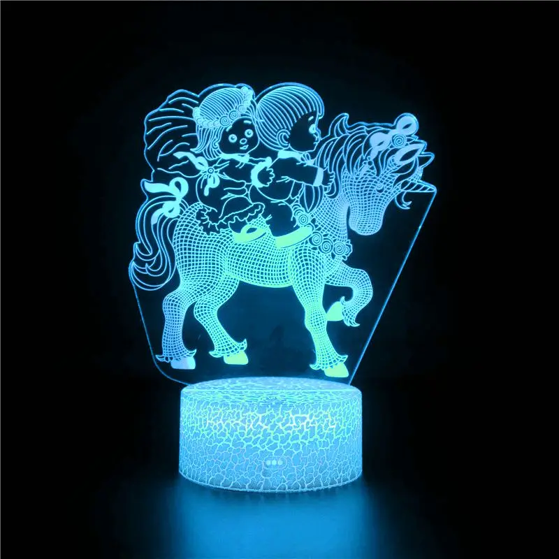 

LED Night Light for Unicorn Lamp Night Light Pegasus 3D Led Lamps Night Light Decor Led light Lamp Led Touch Light Child Lamp