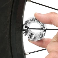 portable bike bicycle repair adjustment wheel spoke cap ring wrench steel tool
