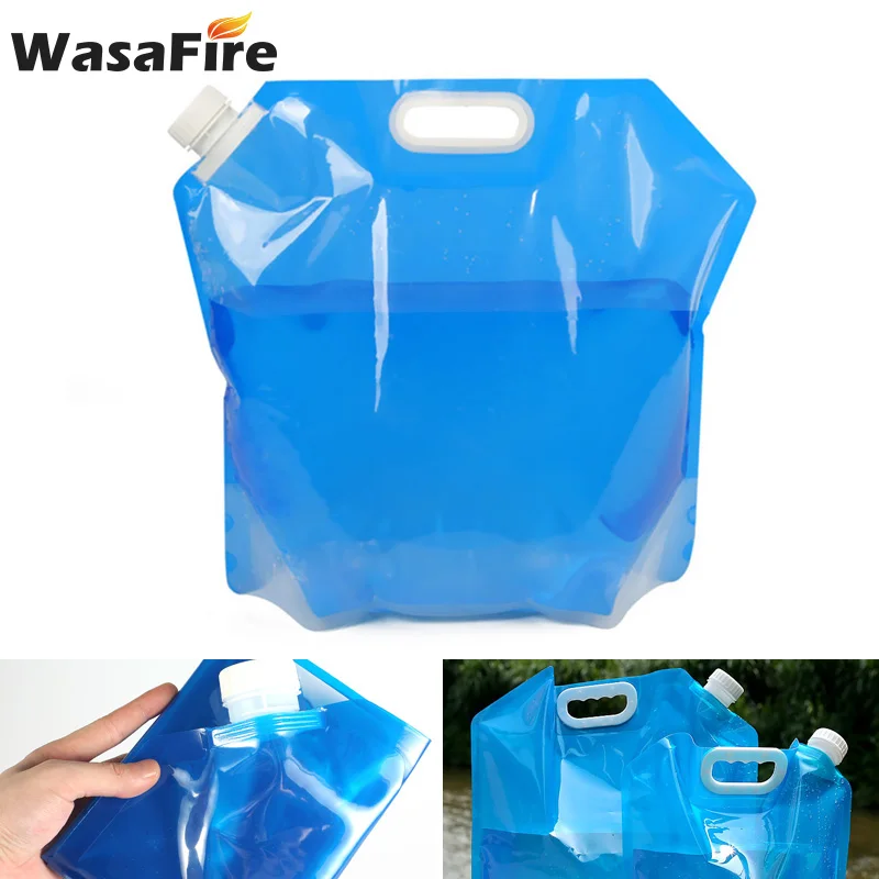 

Hot Sale 5L/10L Outdoor Water Bags Foldable Folding Collapsible Drinking Camp Cooking Water Container Bag Carrier Car Water Tank