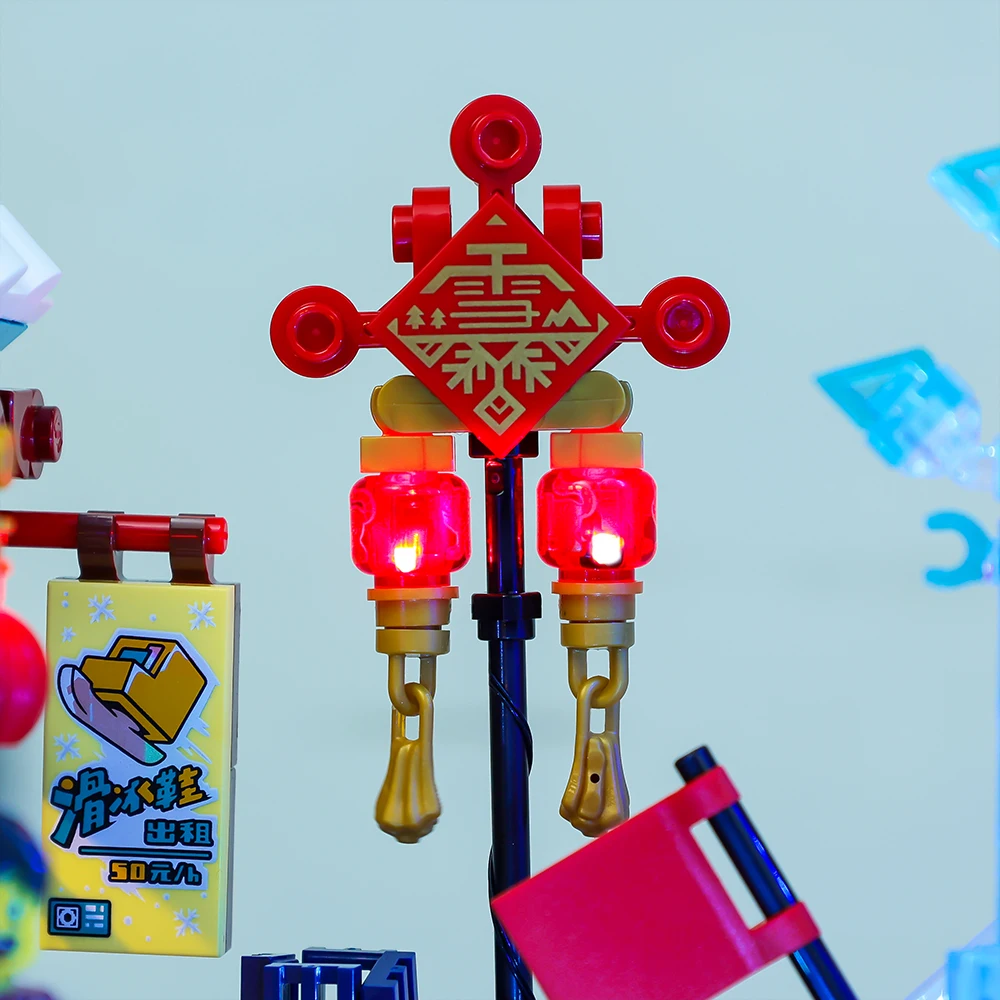 Набор со светодиодной подсветкой для Idea 80109 Лунный Новый год снежный фестиваль