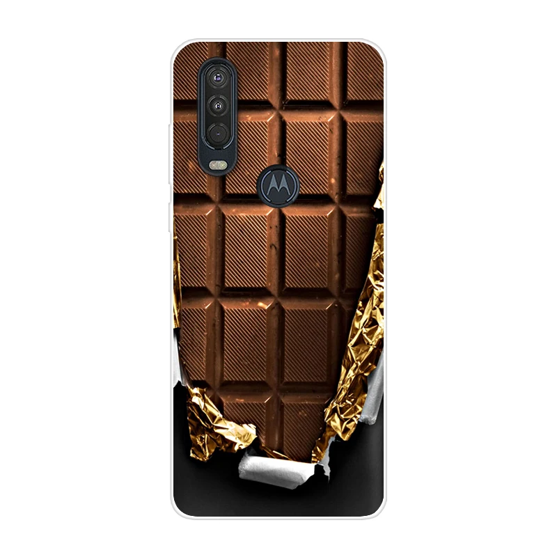 49 Для Motorola One Action чехол 6,3 ''мультяшная мягкая ТПУ Силиконовая задняя крышка для MOTO One Action OneAction чехол для телефона funda One Vision - Цвет: 49
