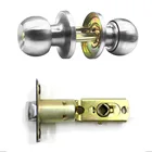 Сферический замок из нержавеющей стали, для помещений, спальни, дверей, трехстоечный, универсальный, деревянная дверь, круглый замок с ключом