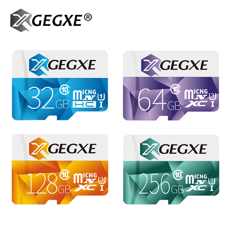 Карта памяти XGEGXE MicroSD 32 ГБ 8 Гб 16 64 128 256 Micro SD карта C10 98 МБ/с./с TF флеш-накопитель для