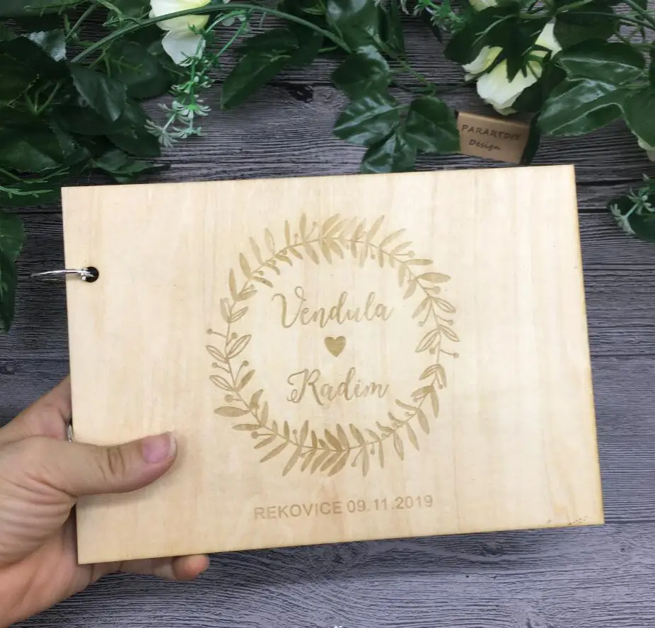 Деревенская Свадебная Гостевая книга по индивидуальному заказу фотография