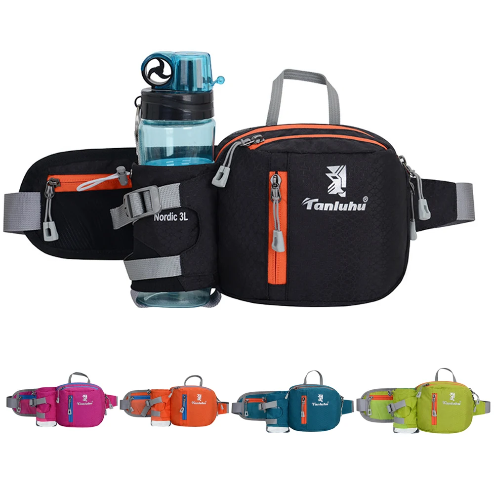 

Trail Running Bag Waist Belt Pack Outdoor Marathon Gym Sport Fitness Water Bottle Pouch Fanny Pack Riding Cycling Phone Pocket