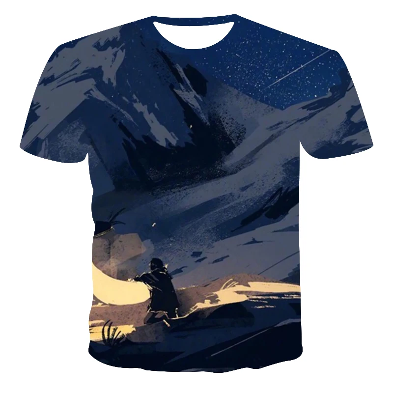 

Fashion Summer Tshirt Men 2022 3D Anime Illustration Printing Men's T-Shirt Breathable Streetwear Printing T Shirt Men XXS-6XL