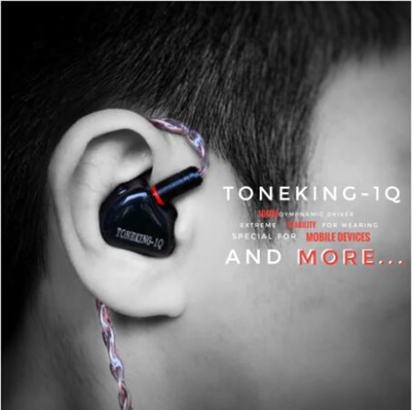 TONEKING 1Q флагманские 10 мм динамические Hi Fi музыкальные мониторы DJ студийные