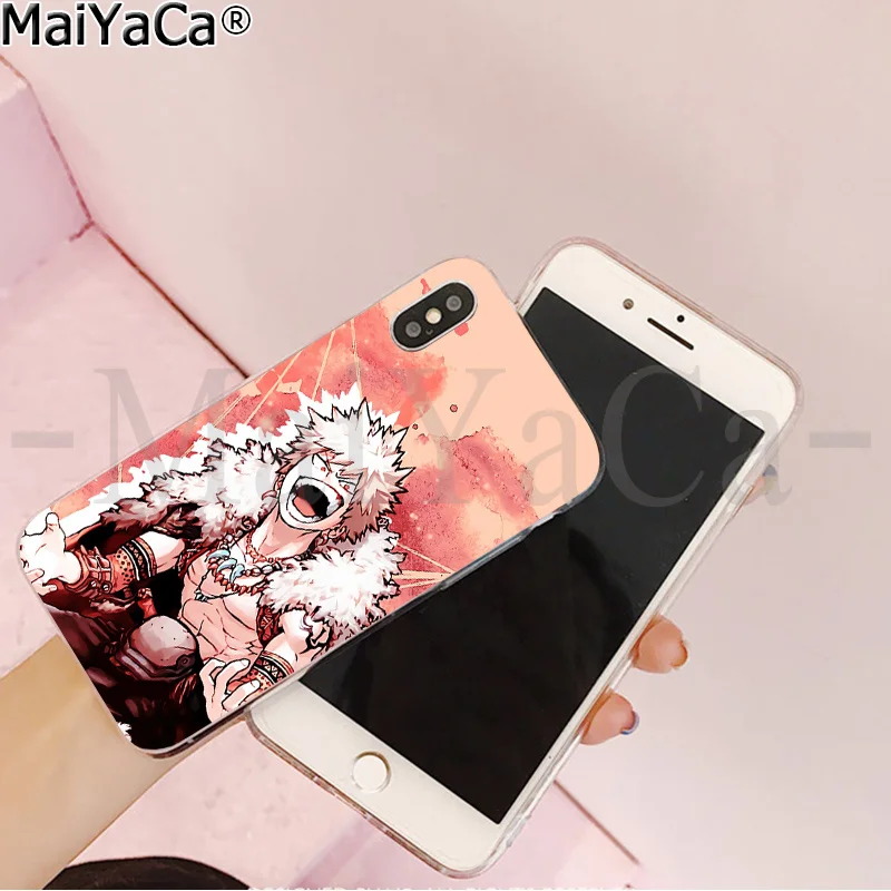 MaiYaCa аниме кацуки бакугоу ТПУ прозрачный чехол для телефона чехол для iPhone 6S 6plus 7 7plus 8 8Plus X Xs MAX 5 5S XR