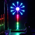 Светодиодная лента ROUKEYMI в виде фейерверка, лампа с дистанционным управлением для музыки, домашнее рождественское праздничное украшение комнаты, неоновое светодиодное RGB Освещение