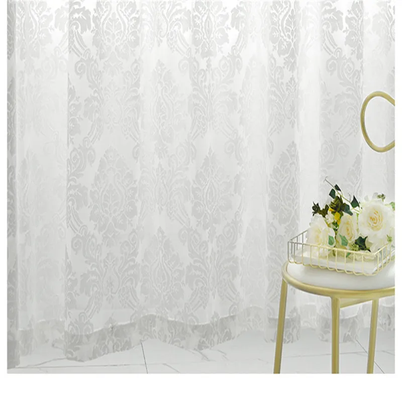 Бархатные занавески в европейском стиле для виллы из ткани прозрачные Занавески