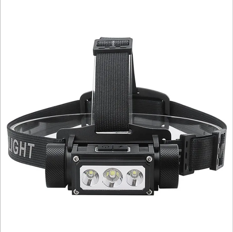 Lanterna de cabeça de led recarregável g6,