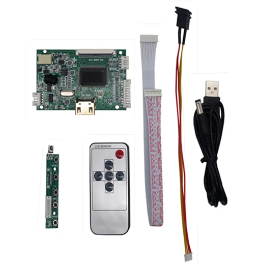Only Control Board 10,1 дюймов 1024*600 ЖК-дисплей TFT монитор с пультом дистанционного управления драйвер платы HDMI для Lattepanda, Raspberry Pi Banana Pi - Цвет: Only Control Board