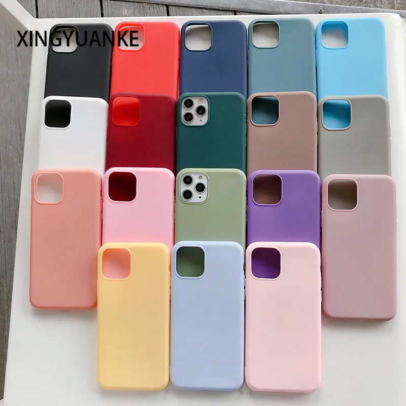 Candy Color Silicone Cases For Samsung Galaxy A30 A40 A50 A10 A20 A70 A30S A51 A71 A31 A01 A41 A20E A11 Case Soft TPU Cover