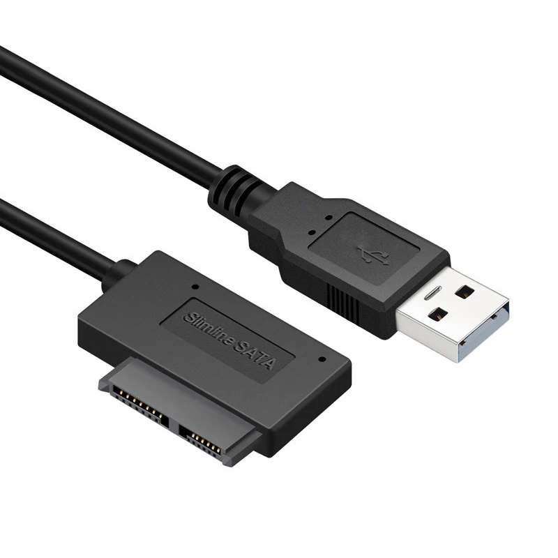 

Новый Переходник USB 2,0 для Mini Sata II 7 + 6 13pin кабель-конвертер для ПК ноутбука DVD/CD ROM тонкой строки привода для прямой поставки