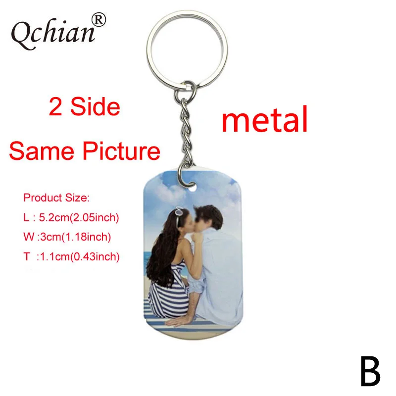 Цветной фото брелок на заказ подарок свадьбу юбилей праздник ожерелье бирка для