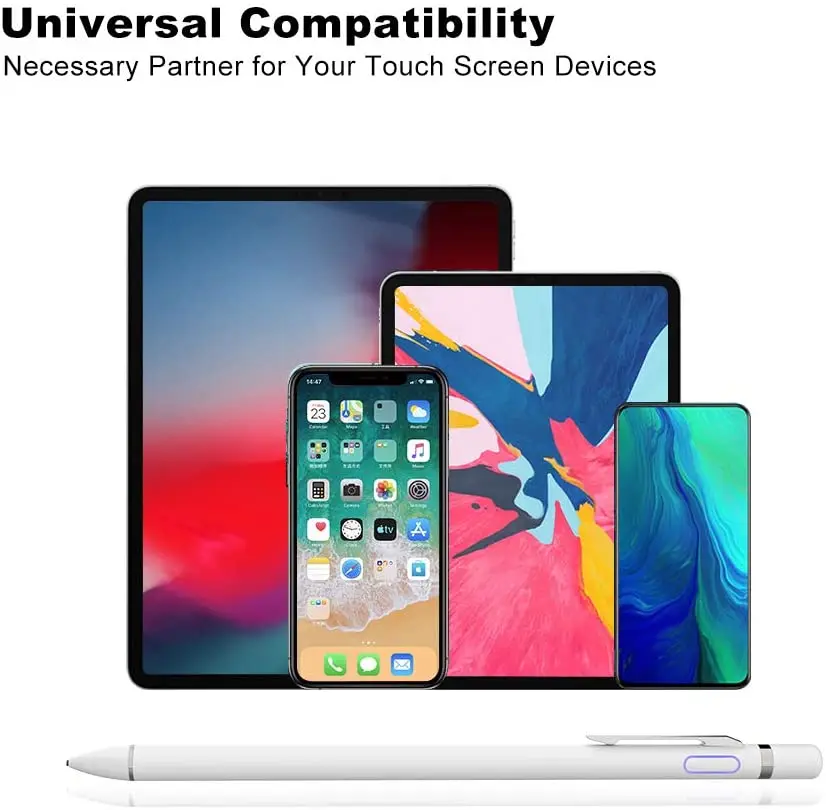

Active Stylus Digital Pen for Touch Screens,Compatible for iPhone 6/7/8/X/Xr/11/12 iPad Android Samsung Phone &Tablets, for Draw